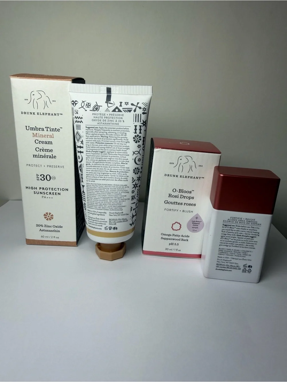 Drunk Elephant Umbra Tinte Mineral Cream SPF30 & Rosi Drops Bundle